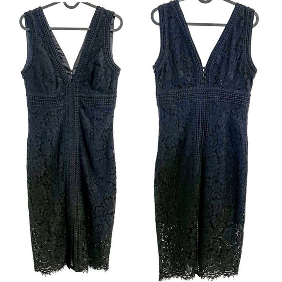 Bardot Morgan Lace Dress Black Midi S - Picture 5 of 8